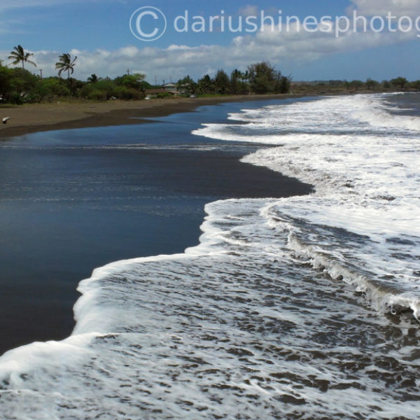 Black Sand Beach in Waimea